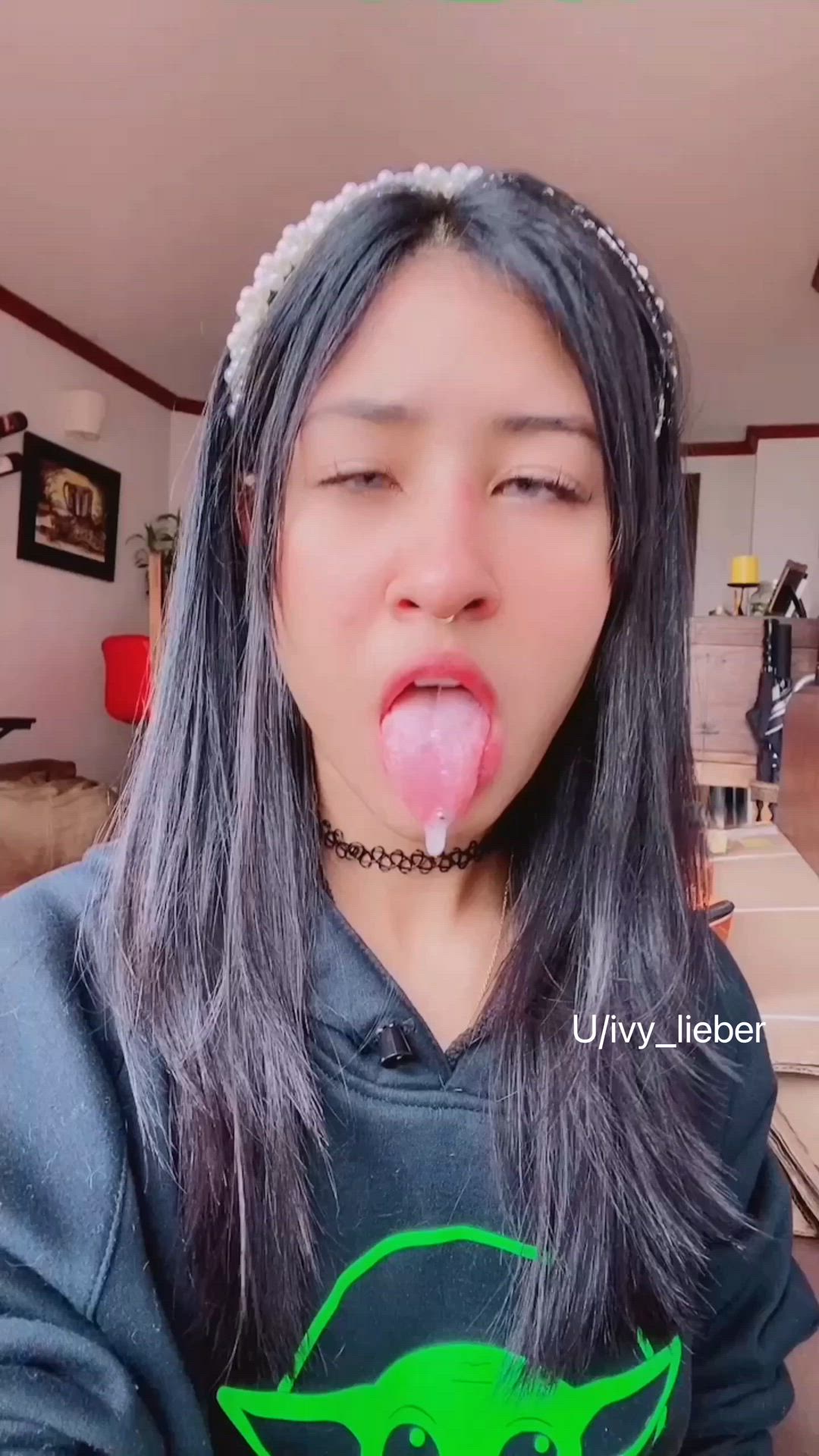 Ivy Lieber Ivylieber Onlyfans Tongue Fetish Porn Video Clip