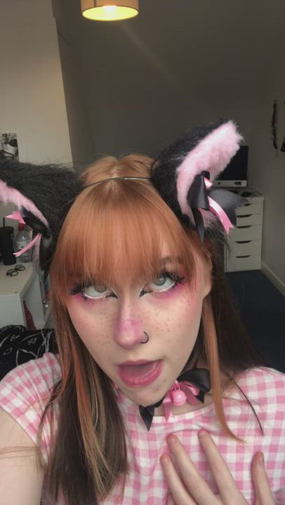 Ahegao porn video with onlyfans model Aly <strong>@goffkitten</strong>