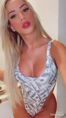Blonde porn video with onlyfans model Babi Muniz <strong>@babimunizts</strong>