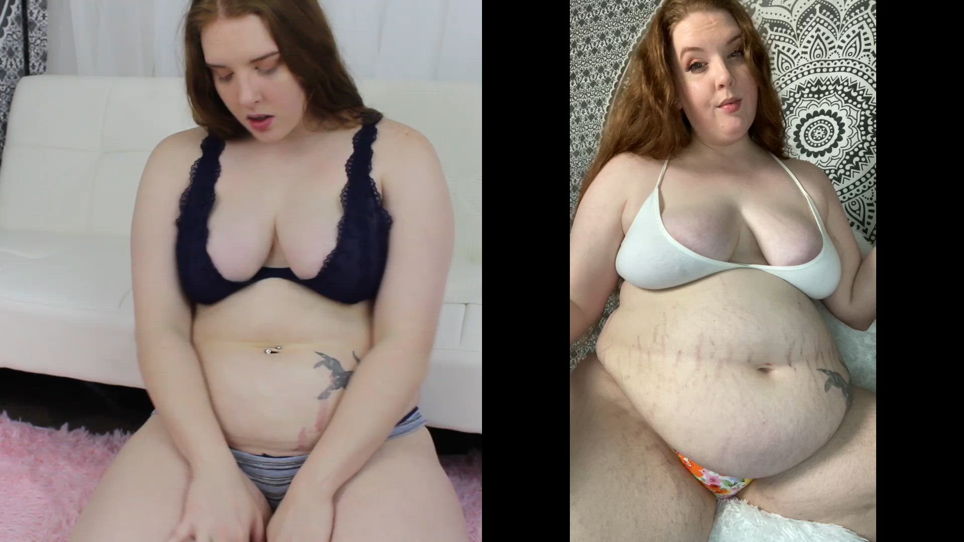 Feedee porn video with onlyfans model Ginger (ero-hime) <strong>@erohime</strong>