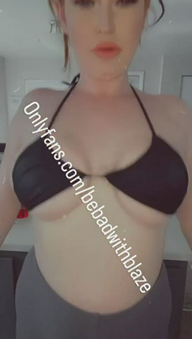 Boobs porn video with onlyfans model bebadwithblaze <strong>@bebadwithblaze</strong>