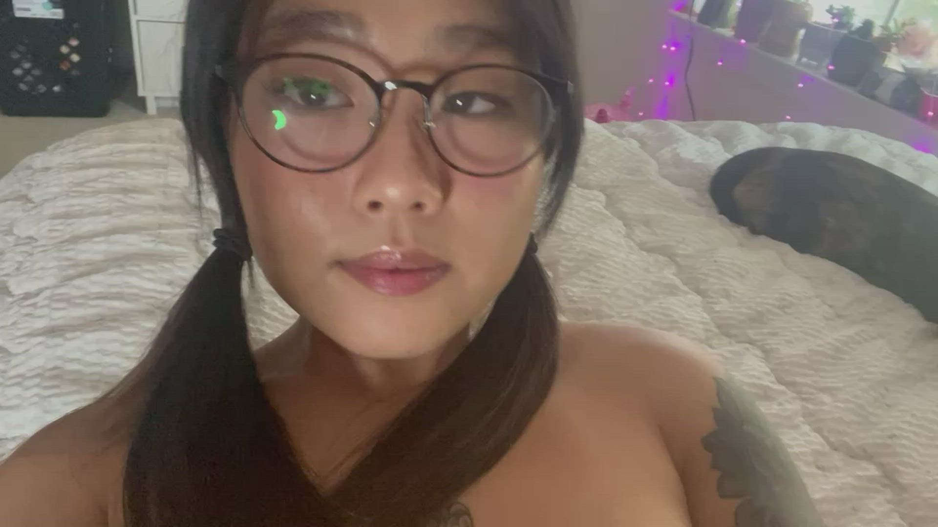 Glasses porn video with onlyfans model newportchick <strong>@newportchick</strong>