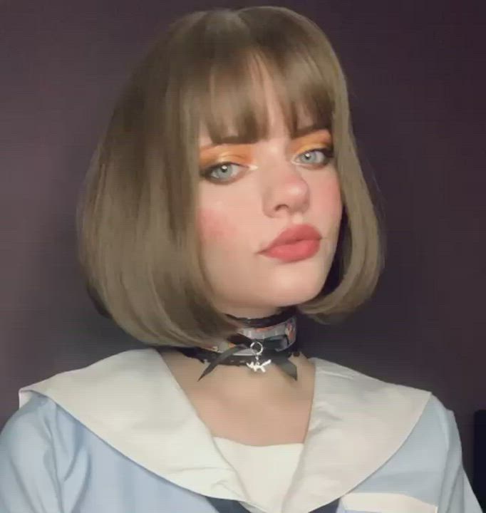 Ahegao porn video with onlyfans model Silver <strong>@thecutestkittycat</strong>