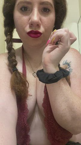 Big Tits porn video with onlyfans model Sydney <strong>@natural_redhead_curvy</strong>