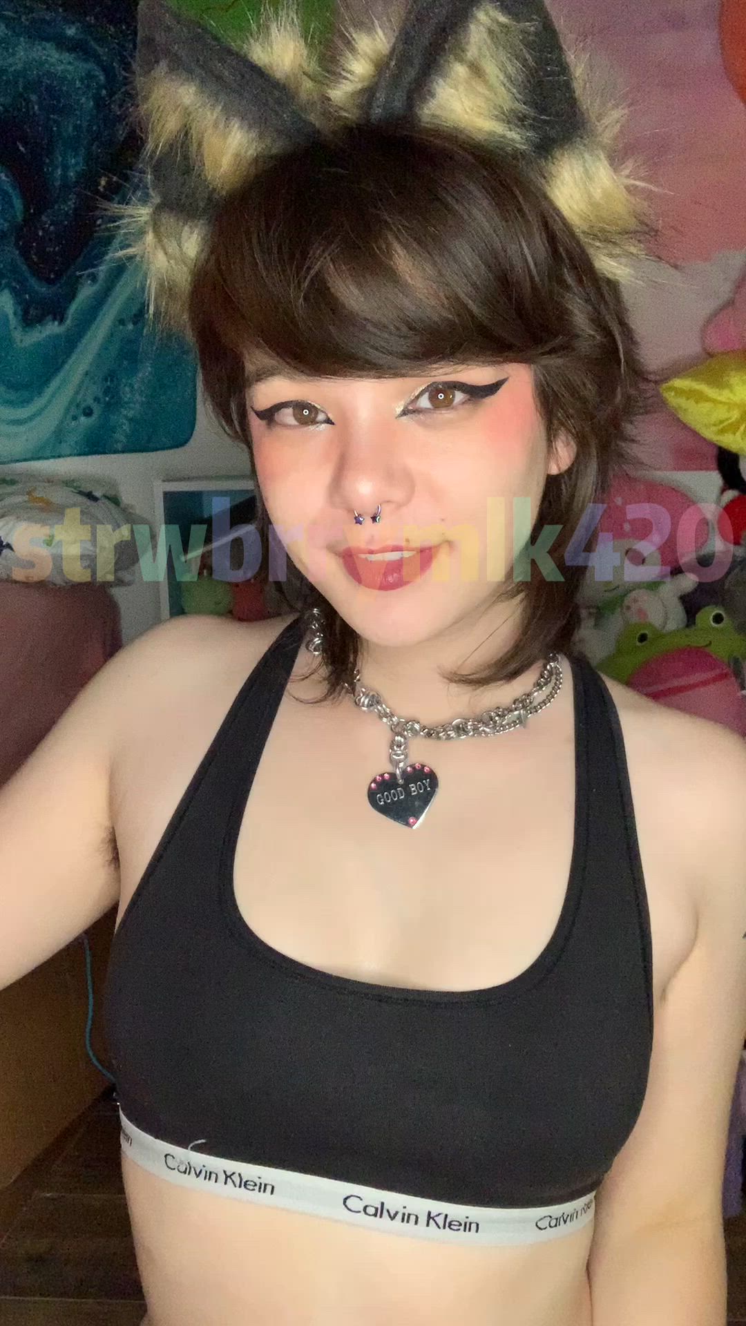 Ahegao porn video with onlyfans model Veronika strawberry 🍓 <strong>@strwbrrymlk420</strong>
