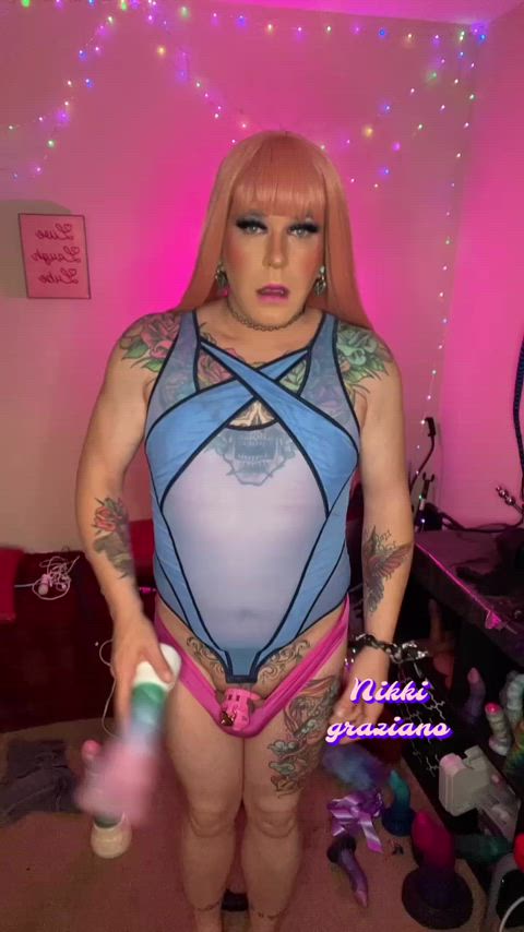 Sissy porn video with onlyfans model Nikki graziano <strong>@delilahandnikki</strong>