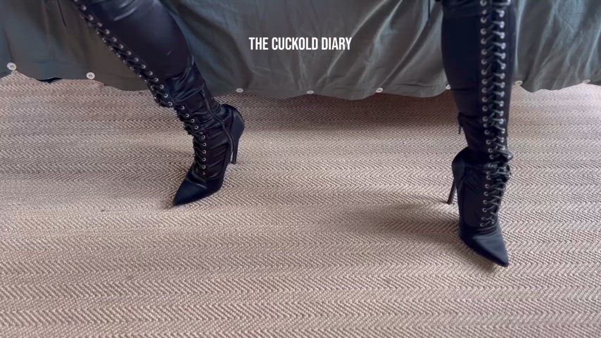Boots porn video with onlyfans model thecuckolddiary <strong>@thecuckolddiary</strong>