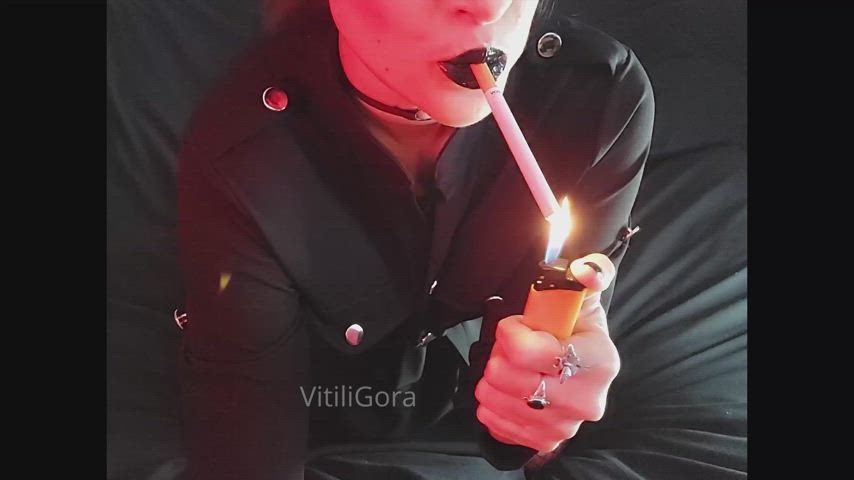 Goth porn video with onlyfans model Vitiligora <strong>@vitiligora</strong>
