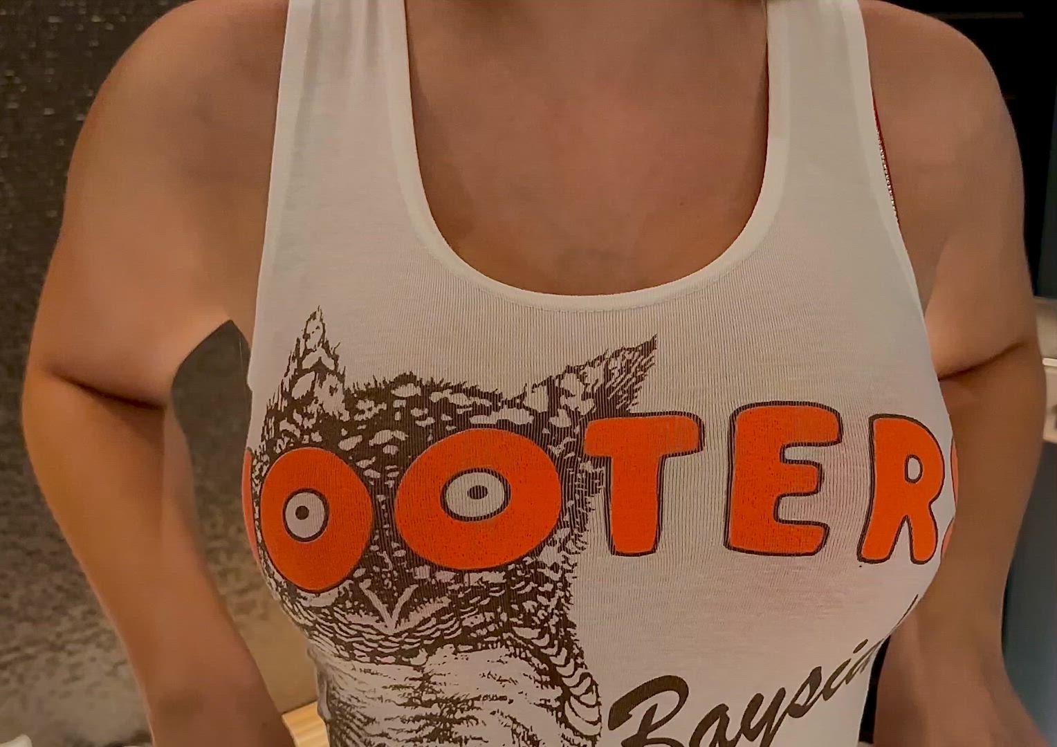 Big Tits porn video with onlyfans model hootersgirl18 <strong>@bustypetitegirl</strong>