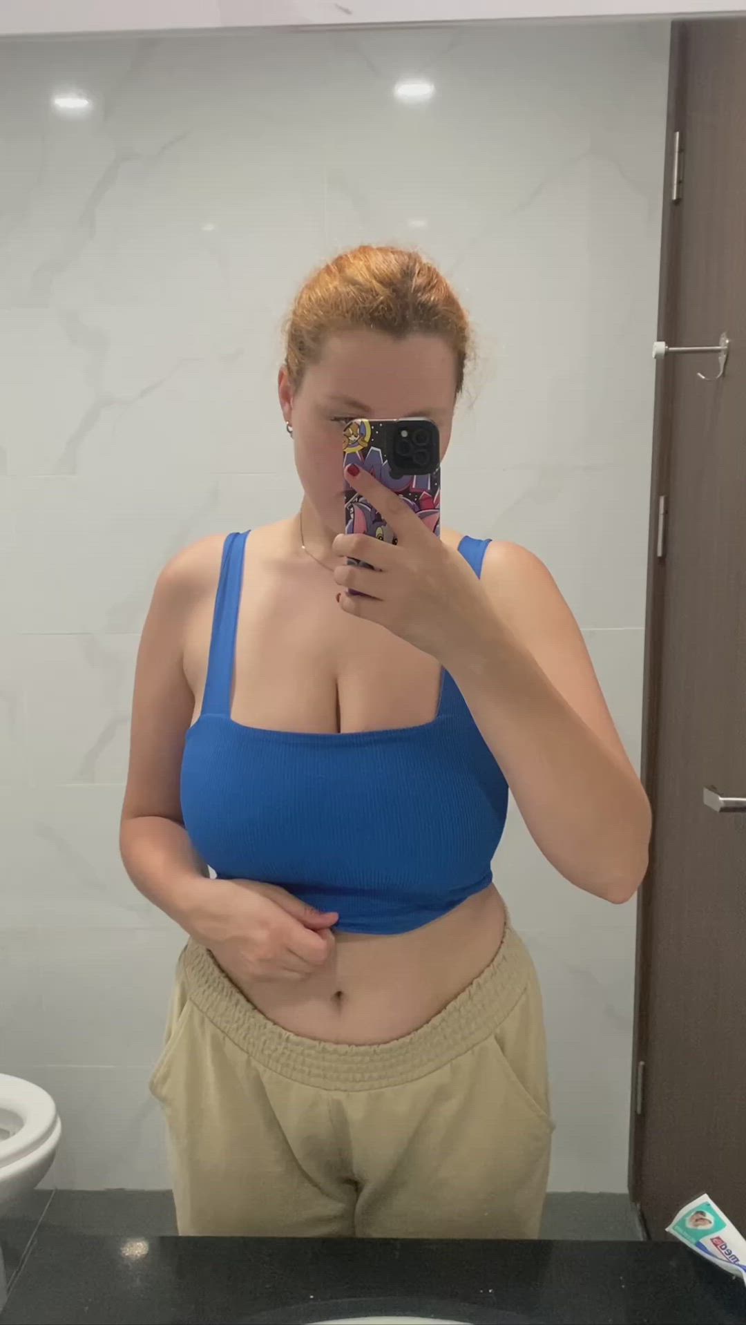 Big Tits porn video with onlyfans model stellam <strong>@gingerbabe</strong>