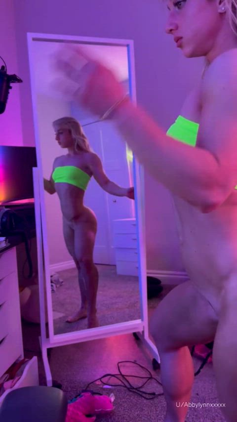 Fitness porn video with onlyfans model onlyfans link in bio <strong>@abbylynnxxx</strong>